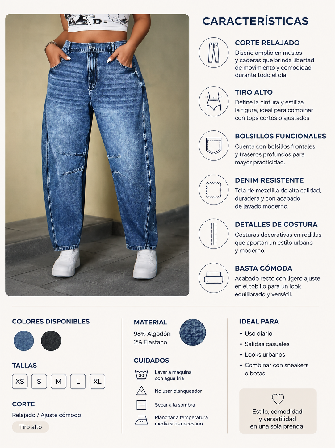 pantalon estilo urbano