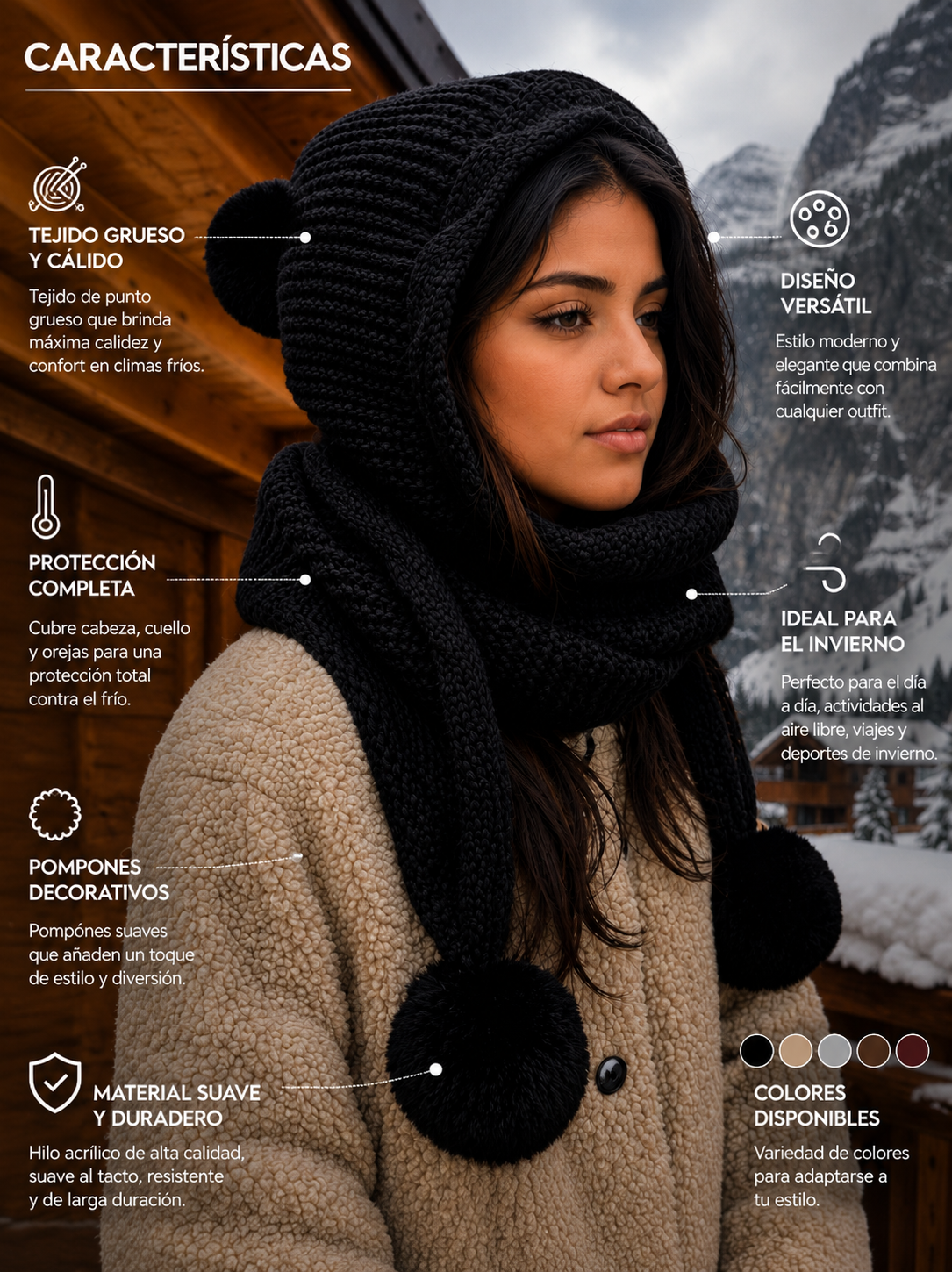 Gorro capucha boreal