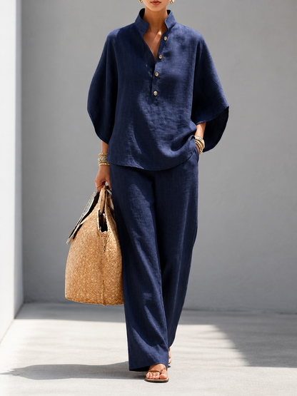 conjunto aura linen - verano