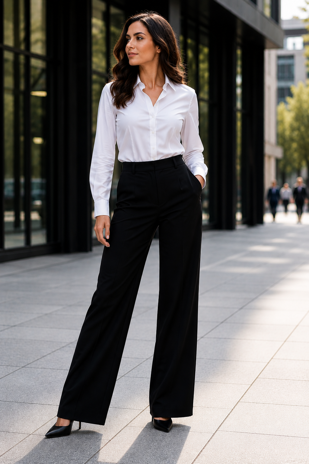 Pantalon wid leg venice