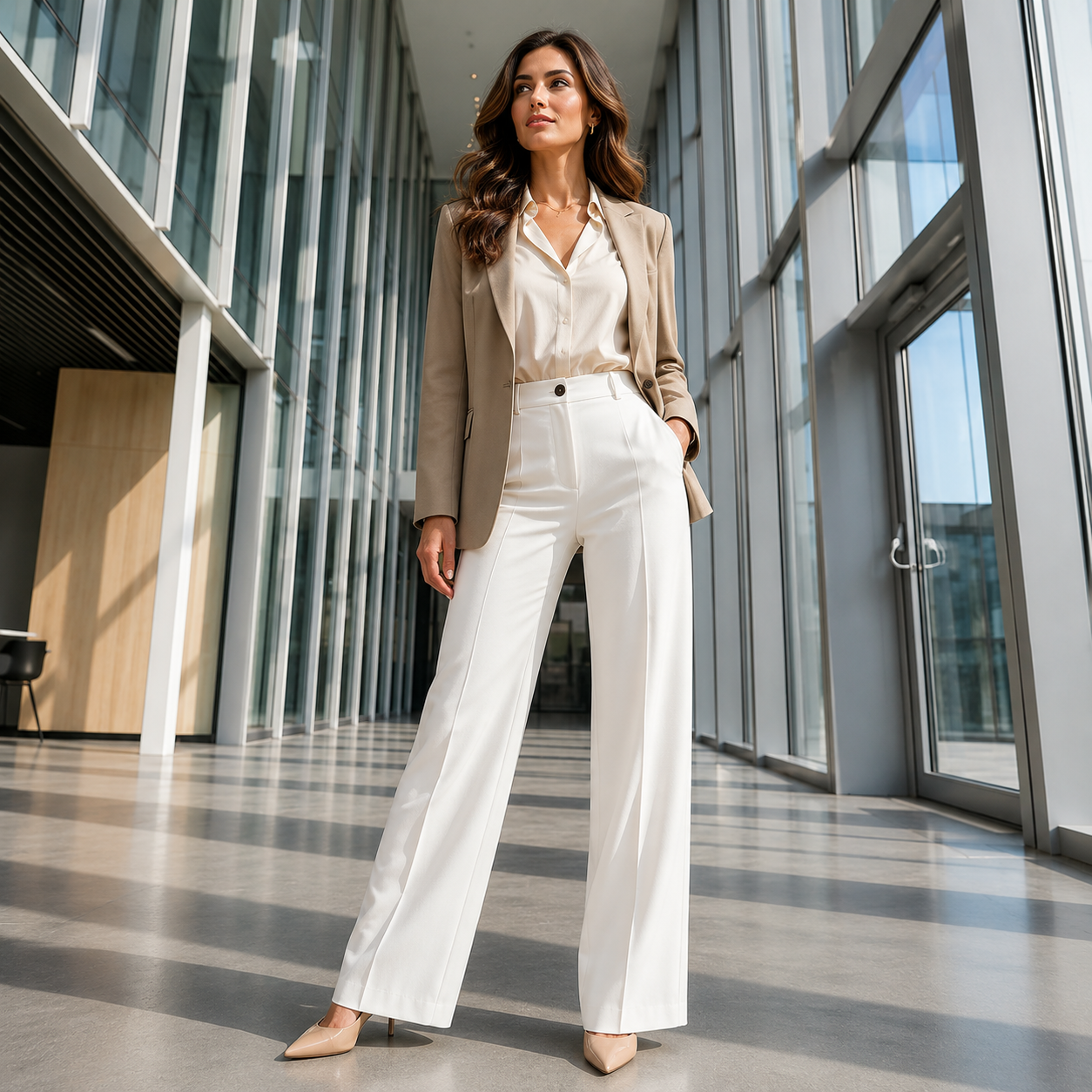 Pantalon wid leg venice