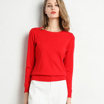 Jersey ajustado con cuello redondo