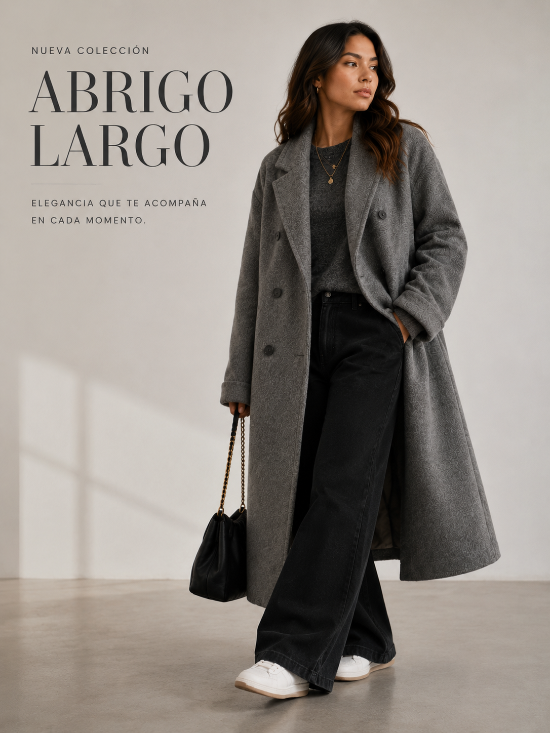 Abrigo de lana clasico -invierno
