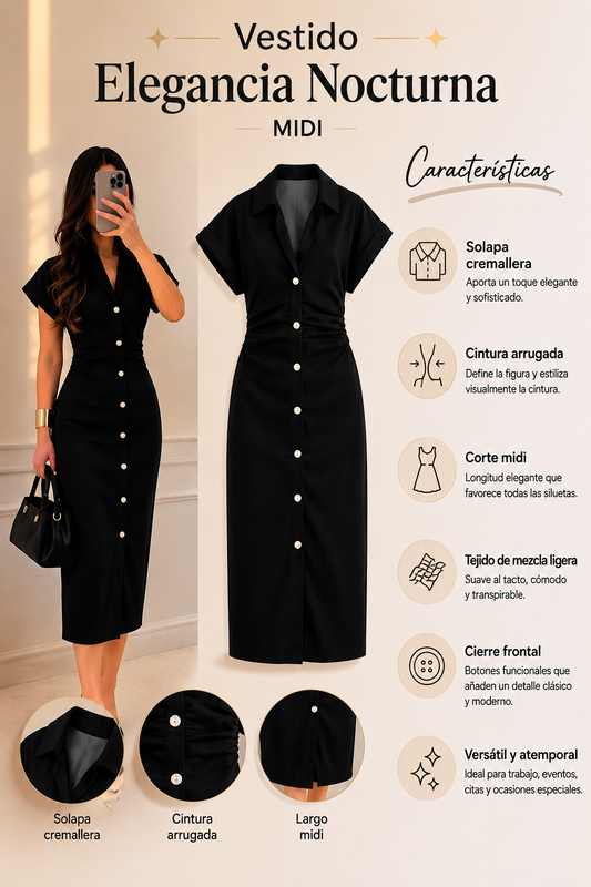 vestido midi de mezclilla